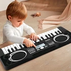 37 Keys Electric Digital Piano 37 Music Keyboard for Toddlers Beginners Kids BLK