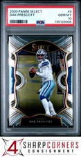 2020 PANINI SELECT #9 DAK PRESCOTT COWBOYS POP 3 PSA 10