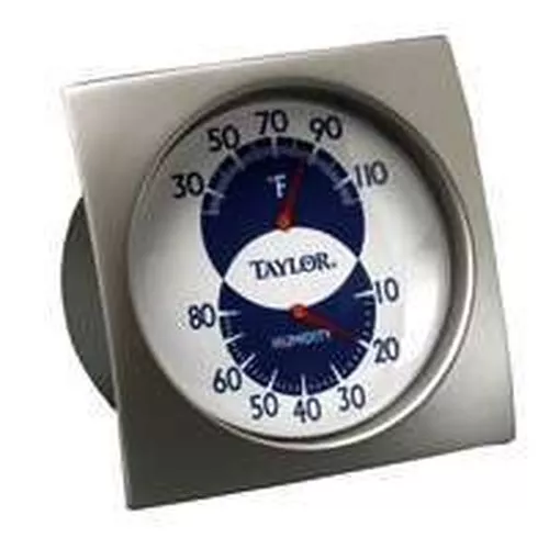 12 Metal Patio Thermometer & Hygrometer – Taylor USA