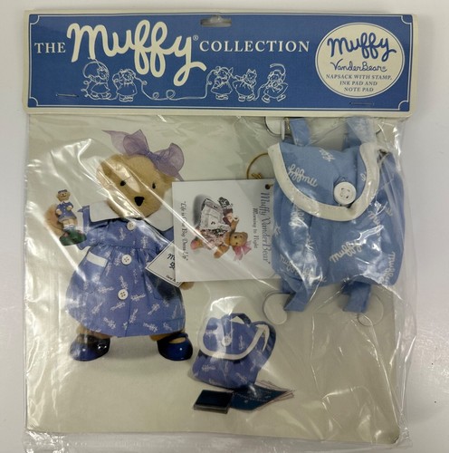 Muffy Collection VanderBear Napsack With Stamp Ink Pad & Note Pad - Picture 3 of 4