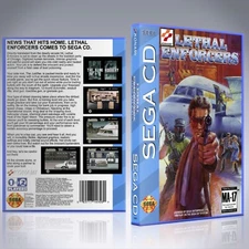 Sega CD Custom Case - NO GAME - Lethal Enforcers