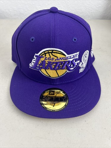 Los Angeles Lakers NBA New Era Purple Paisley 59FIFTY fitted hat cap
