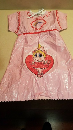 1985 Ben Cooper Jim Henson Muppet Babies Miss Piggy Halloween Costume & Mask - Picture 3 of 8