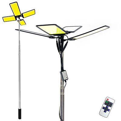 Wiltec Campinglampe höhenverstellbar V2 LED Strahler 115W 11224 lm Anschluss 12V