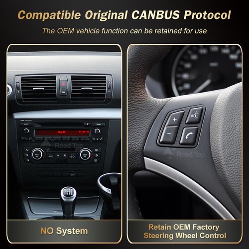 Radio de coche para BMW E81 E82 E87 E88 Android 13 Carplay Display GPS Navi + Idrive - Imagen 4 de 11