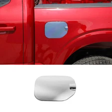 Chrome Fuel Filler Door Gas Tank Cap Cover Decor Trim for Ford F-150 2021 2022+