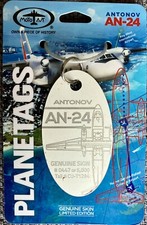 PLANETAGS : CUBANA : ANTONOV 24 / AN24  (CU-T1294) - WHITE TAG / BLANCO