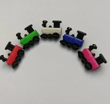 Train Plastic Button - 20mm  / 4/5 inch - Dill Buttons (Choose Color)
