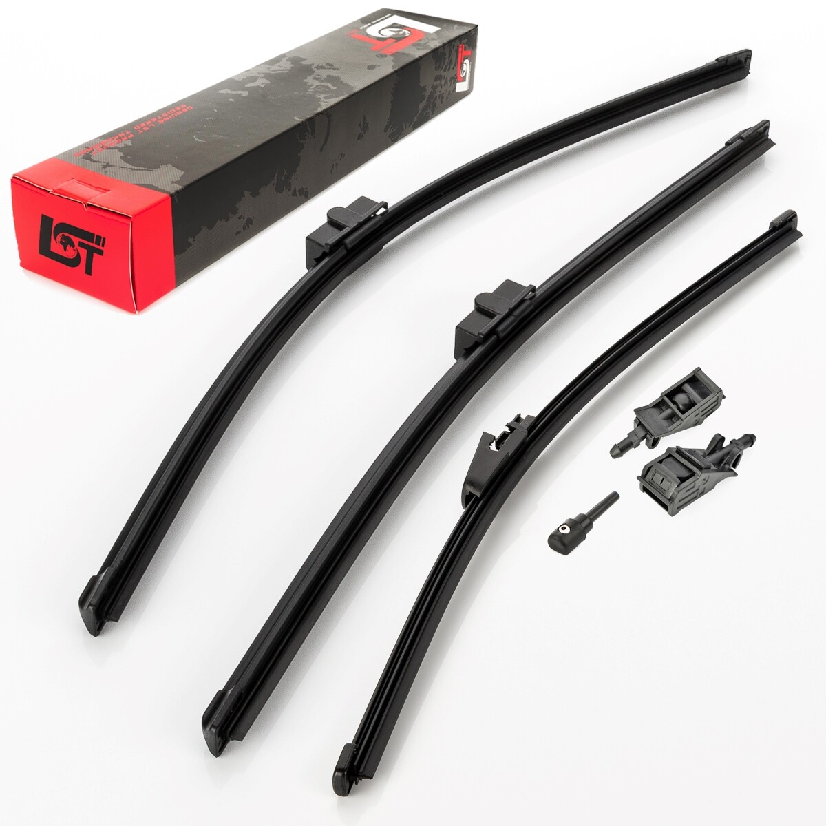 Front wiper + rear wiper windshield wiper set for VW POLO 9N 10/2002-06/2005