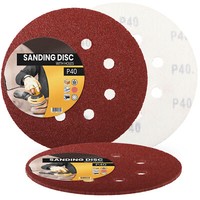 5X Schleifpapier 150Mm Klett P40 Schleifscheiben SchleifbläTter Schmirgelpapier