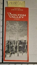 1974/75 BOLTON VALLEY SKI AREA BROCHURE. MINT
