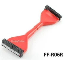 5.5inch 34-Pin Round IDC Floppy 1-Drive/Device Red Cable, CablesOnline FF-R06R