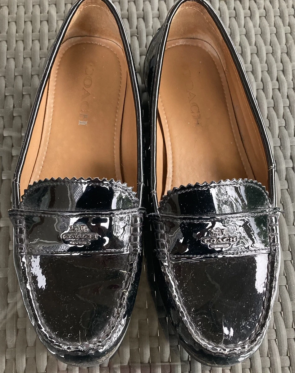 Coach odette store loafer black