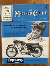 The Motor Cycle May 1960 James Puch 2cyl SGS BSA Triumph Tig Royal Enfield AJS