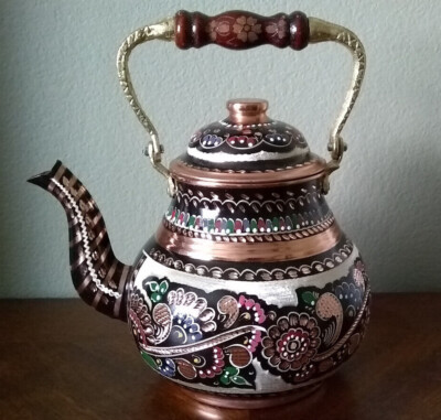 HaoxueTech Vintage Copper Turkish 2.1 Quart Stovetop Kettle *NEW*