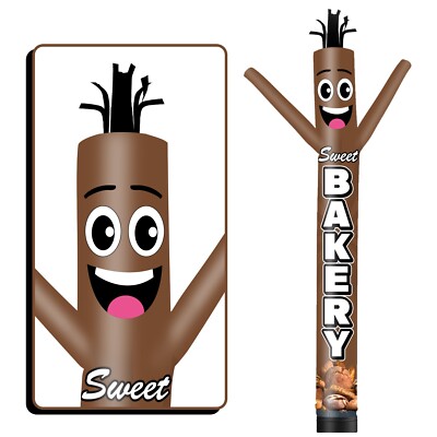 Sweet Bakery Inflatable Tube Man for Outdoor Decoration Advertising Promotion