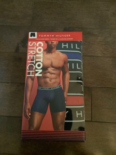 Neu Tommy Hilfiger 4er Pack Boxershorts Cotton Stretch Gr. Small