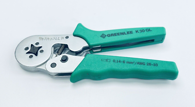 GREENLEE K30GL WIRE FERRULE CRIMPER SQUARE FACE 25-10AWG | eBay