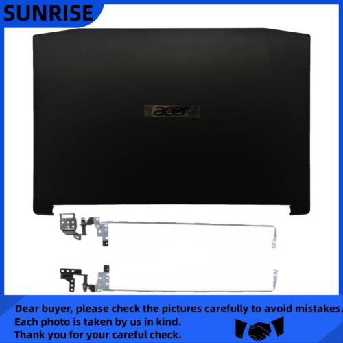 New For Acer Nitro 5 AN515-51 AN515-52 AN515-53 41 42 LCD Back Cover Lid/Hinges - Afbeelding 1 van 6