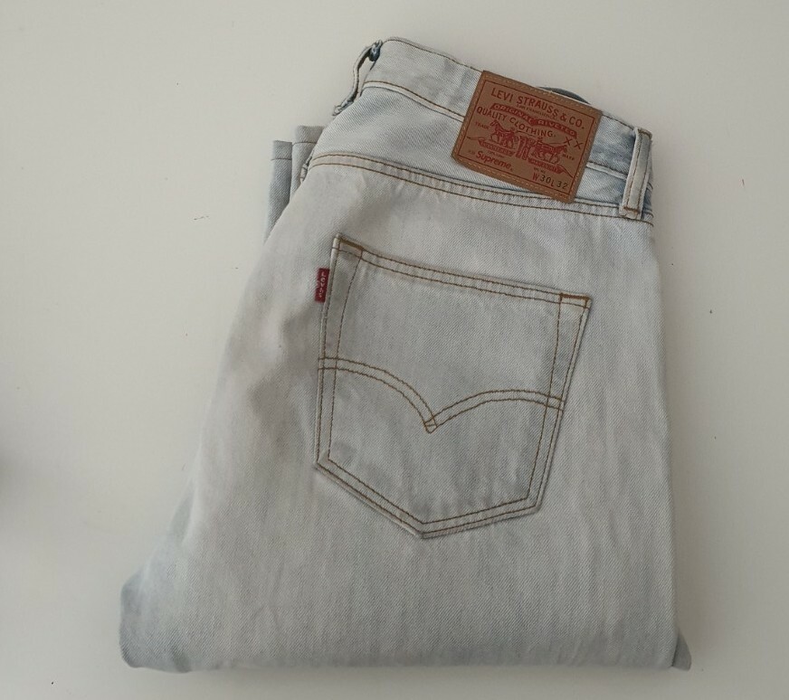 supreme LEVI'S Bleached 501 jean