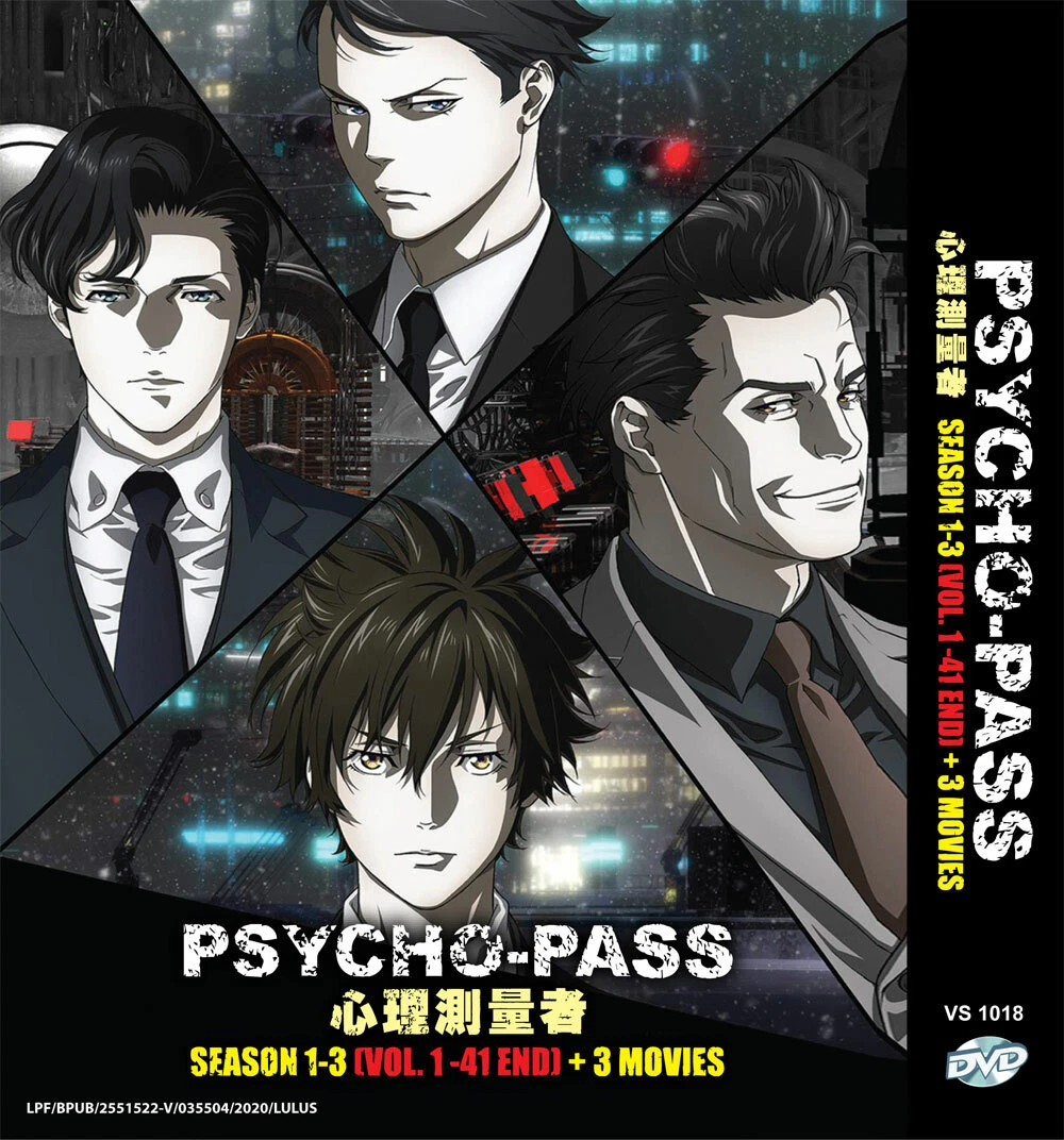 ANIME DVD PSYCHO PASS SEASON 1 3 VOL.1 41 END 3 MOVIE ENGLISH