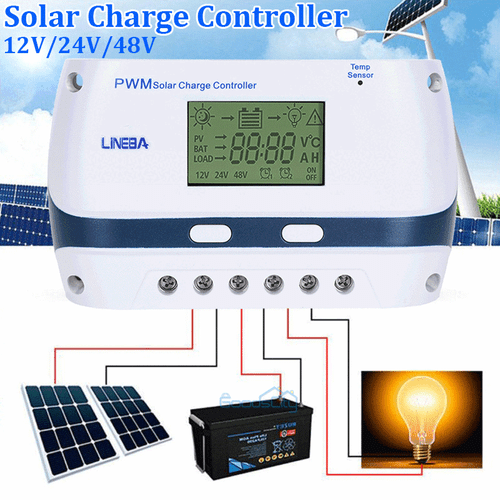 Solar Charge Controller 5200W 100A 60A 30A 12V/24V/48V Battery PV Regulator USB - Picture 3 of 28
