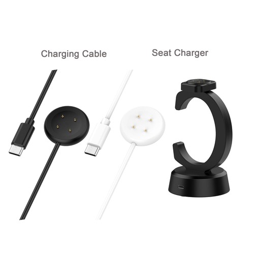 Charging Stand + Cable For Google Pixel Watch 3/2 Fitbit ace LTE/Versa 4/3/2/1 - Picture 4 of 18