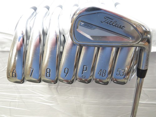 Set De Fers Titleist T350 5-PW + 48° Gaucher - Tiges TT AMT Rouge S300 - Occasion