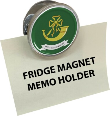 Aimant Frigo Huntingdonshire Flag Avec Dôme En Gel - Porte-memo - Neuf - Royaume-Uni