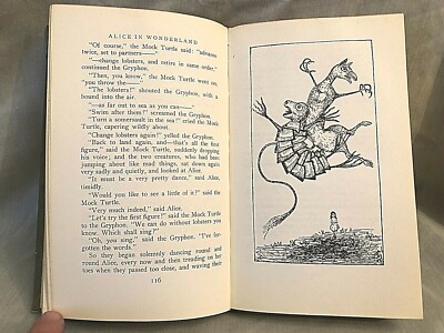 Original Illustrations by Lewis Carroll - Alice in Wonderland - 1st 1945, Scarce