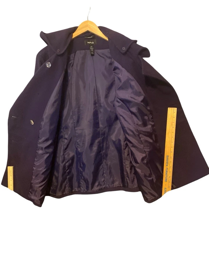 Style&co. Abrigo Mujer Pea Gris Manga Larga Cierre Botón Talla 22w Foto 2 de 4