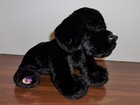 New ListingGanz Black Lab Labrador Retriever Soft Dog Stuffed Animal Toy -7" tall sitting