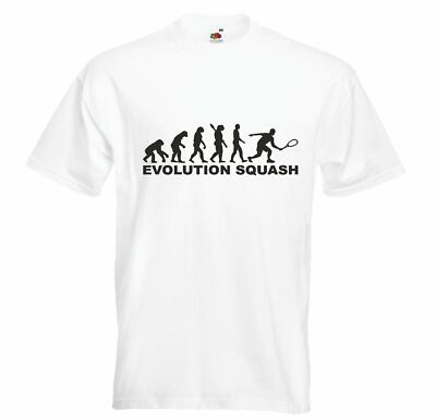 T-Shirt SQUASH - SQUASHSCHLÄGER - SQUASHSPIELER - SQUASHHALLE - SQUASH BALL