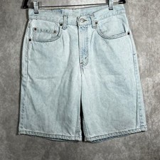 Vintage Levi's 550 Shorts Mens 32 Blue Light Wash Bermuda Relaxed Fit 90s Y2K