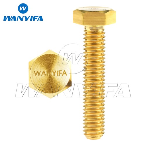 Wanyifa Titanium Bolt M6 M8 M10 DIN933 Hex Head Full Thread Screw Grade5 6AL/4V - Picture 10 of 13