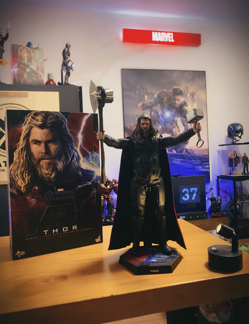 HOTTOYS HT 1/6 MMS557 Avengers 4 Thor Decadent Thor 8.0 12″Action