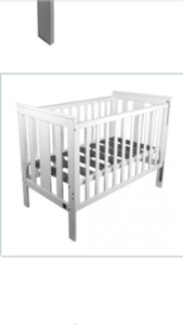 childcare white cot