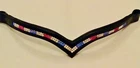 New Designer (V) Shaped 2 Row *Team GB* Crystal Browband Cob Size 15" (Black)
