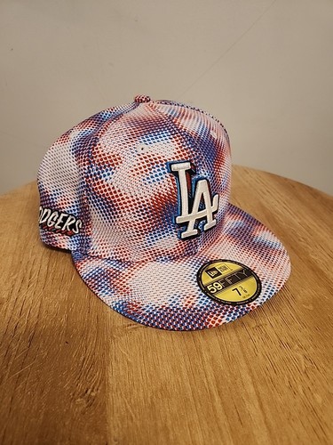 LA Dodgers 3D Comics New Era 59Fifty Fitted Multi-Color Cap Hat 7 3/8