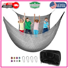 6.5 X 9.8 Climbing Cargo Net, Double Layers Playground Safety Net, with Storag