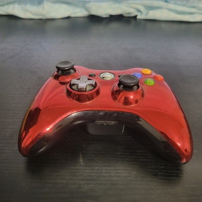 Official Microsoft Xbox 360 Red Wireless Controller Works Great Authentic!