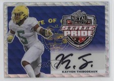 2022 Leaf Metal Draft State Pride Silver Wave 1/30 Kayvon Thibodeaux Auto uk2