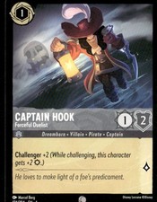 CAPTAIN HOOK - FORCEFUL DUELIST 174/204 COMMON THE FIRST CHAPTER LORCANA NM