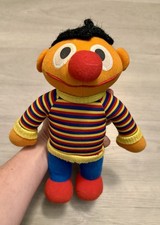 Vintage Ernie Plush Sesame Street Hasbro Playskool Stuffed 11.5"-read Notes