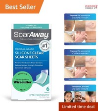 Silicone Scar Sheets Medical Grade Clear Strips for Surgical Burn Acne Keloid