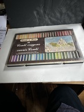 Cont  Crayons Pastel 48 Hardly Used Original Vintage Box