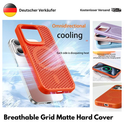 Magnetic Cooling Heat-Dissipation Case for Phone 17,16,15,14,13,12,11 Pro Max DE
