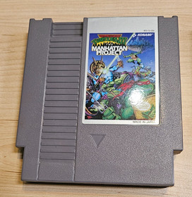 NES Nintendo Teenage Mutant Ninja Turtles 3 Game Lot Arcade, Manhattan Tested
