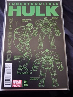 Indestructible Hulk #1 Variant Edition Marvel Comics January 2013