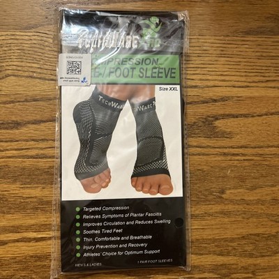 TechWare Pro Compression Ankle Foot Sleeve Size XXL Unisex